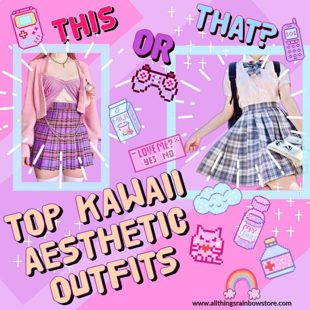 Preppy Aesthetic Clothes for Teen Girls Cute Cardigan Kawaii