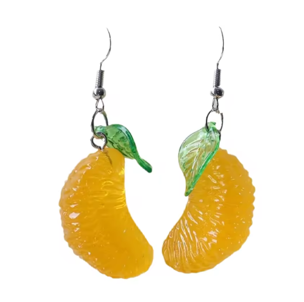 Orange Fruit Earrings | Aesthetic Jewelry