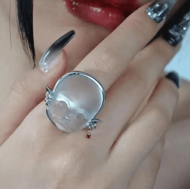 Ghost Face Ring | Aesthetic Ring