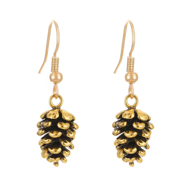 Pine Cone Earrings | Aesthetic Jewelry