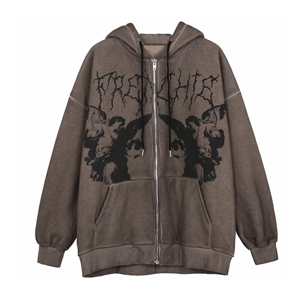 Grunge Guardian Hoodie | Aesthetic Clothes