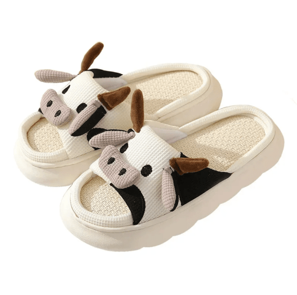 Cow Slippers - All Things Rainbow