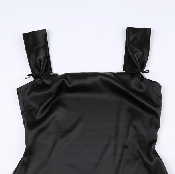 Lolita Black Mini Dress | Aesthetic Clothes