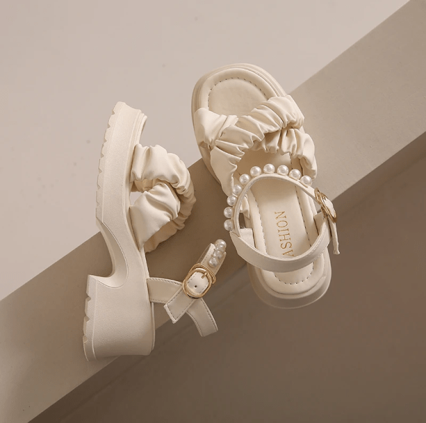 AesthetiChic Pearl Platforms | Aesthetic Shoes
