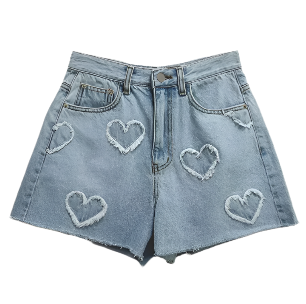 Summer Love Denim Shorts | Aesthetic Clothes