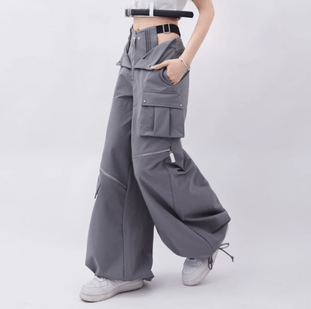 Open Zip Pants | Aesthetic Pants