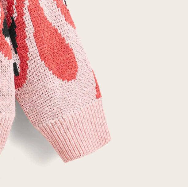 Checkered Flames Sweater | Aesthetic Clothes
