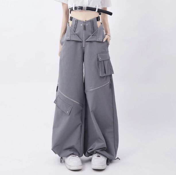 Open Zip Pants | Aesthetic Pants