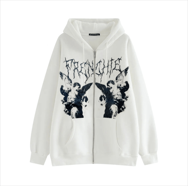 Grunge Guardian Hoodie | Aesthetic Clothes