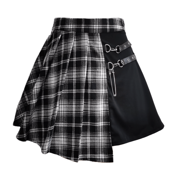 Irregular Plated Mini Skirt | Aesthetic Clothes