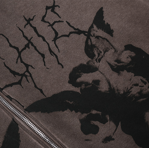 Grunge Guardian Hoodie | Aesthetic Clothes