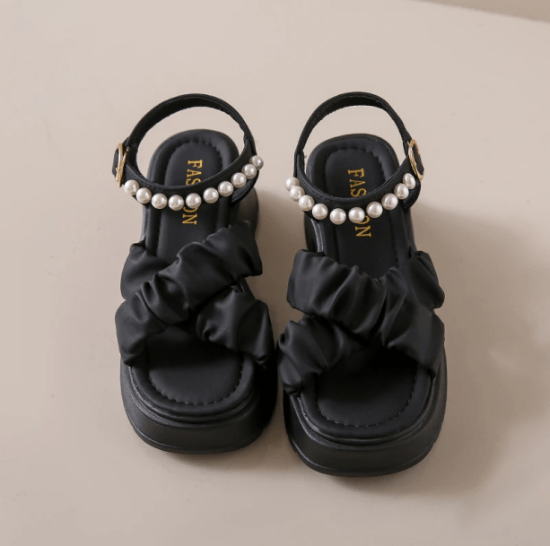 AesthetiChic Pearl Platforms | Aesthetic Shoes