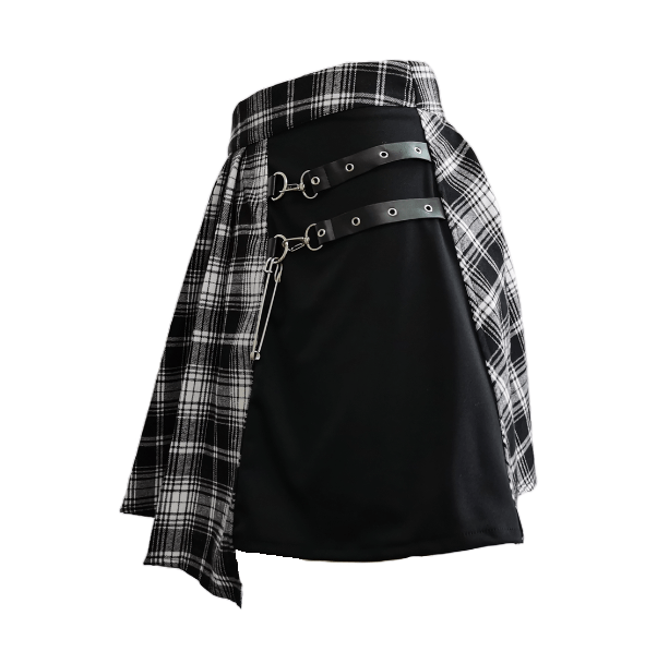 Irregular Plated Mini Skirt | Aesthetic Clothes