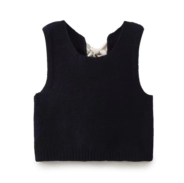 Open Back Vest Sweater | Aesthetic Clothes
