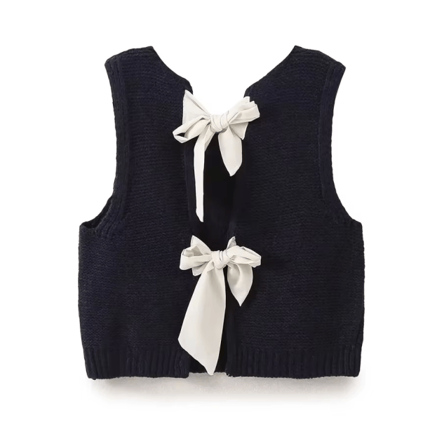 Open Back Vest Sweater | Aesthetic Clothes