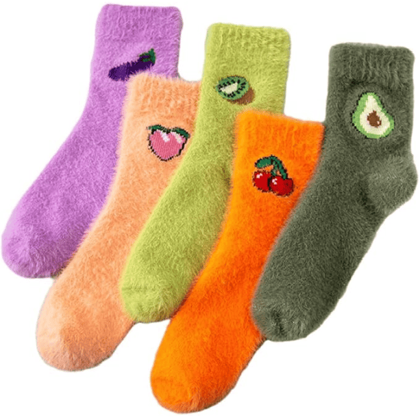 Fluffy Fruity Socks | Aesthetic Socks