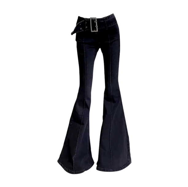 Y2K Belted Bellbottoms