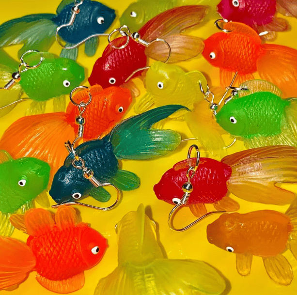 Goldfish Earrings | Aesthetic Earrings