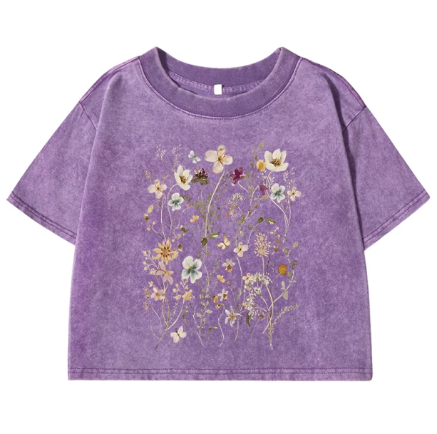 Flower Garden Crop Top | Aesthetic Clothing