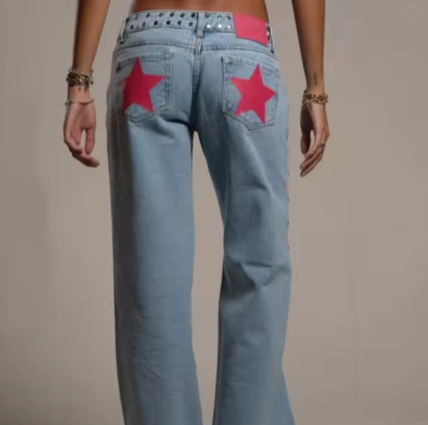 Y2K Star Jeans | Aesthetic Jeans