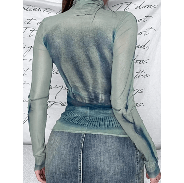 Apocalyptic Y2K Turtleneck | Aesthetic Clothes