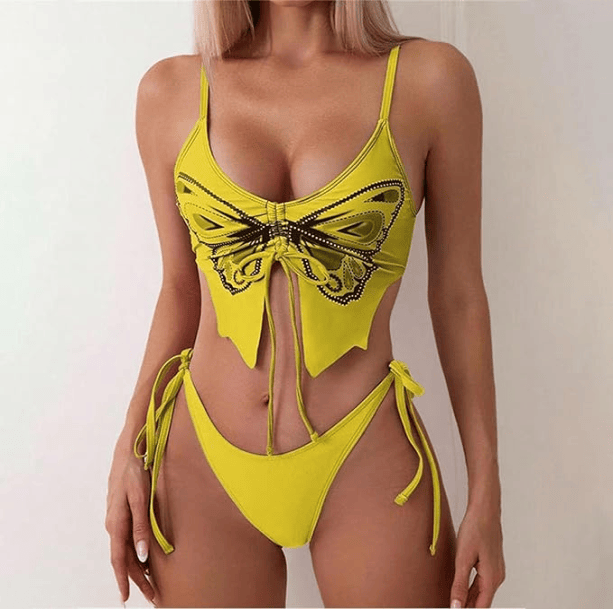 Y2K Butterfly Swimwear | Aesthetic Clothing