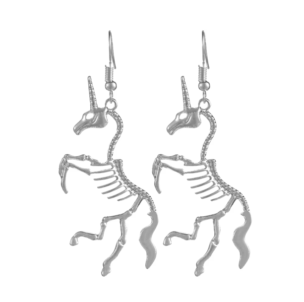 Unicorn Skeleton Earrings | Aesthetic Earrings