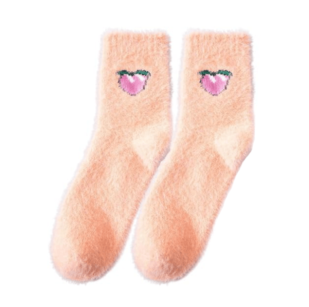 Fluffy Fruity Socks | Aesthetic Socks
