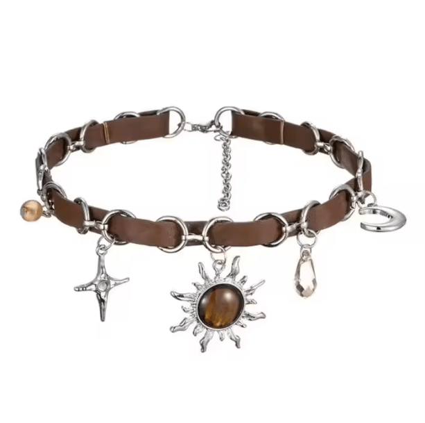 Vintage Sun Choker Necklace | Aesthetic Jewelry