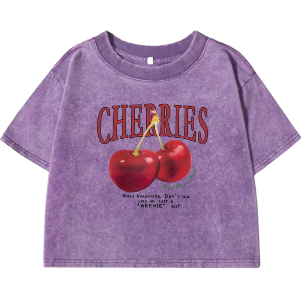 Vintage Cherry Crop Top | Aesthetic Clothes