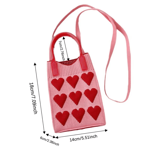 Y2K Hearts Handbag | Aesthetic Accessories