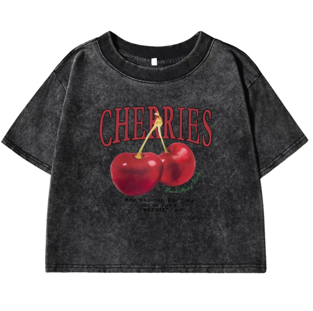 Vintage Cherry Crop Top | Aesthetic Clothes