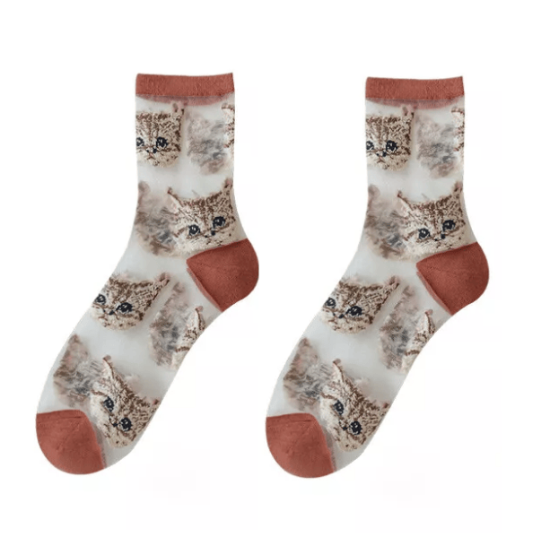 Sad Kitty Socks | Aesthetic Socks
