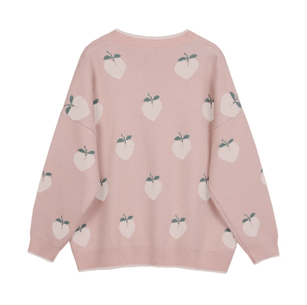 Peach Fruit Cardigan | Aesthetic Clothes