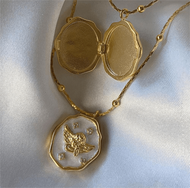 Angelic Heart Necklace | Aesthetic Necklace