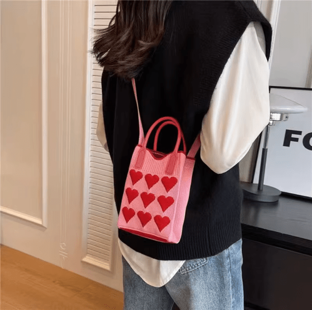 Y2K Hearts Handbag | Aesthetic Accessories