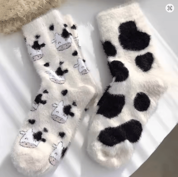 Fluffy Caw Socks | Aesthetic Socks