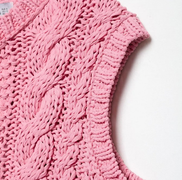Pastel Pink Knitted Top | Aesthetic Clothes