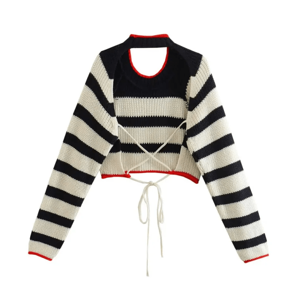 Open Back Aesthetic Sweater | Aesthetic Sweater