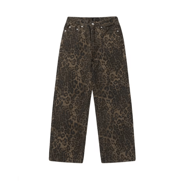 Leopard Print Loose Pants | Aesthetic Clothes
