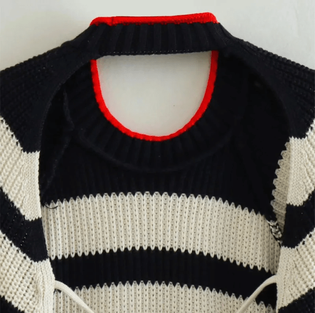 Open Back Aesthetic Sweater | Aesthetic Sweater