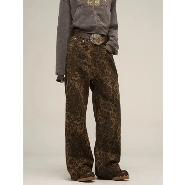 Leopard Print Loose Pants | Aesthetic Clothes