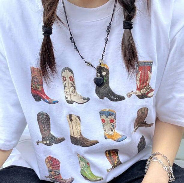 Cowboy Boots T-Shirt - All Things Rainbow