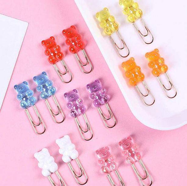 Resin Gummy Bear Paper Clips