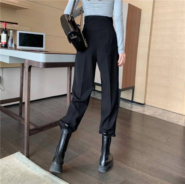Old Money High Waist Pants | Aesthetic Clothing