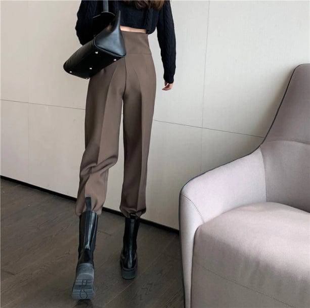 Old Money High Waist Pants | Aesthetic Clothing