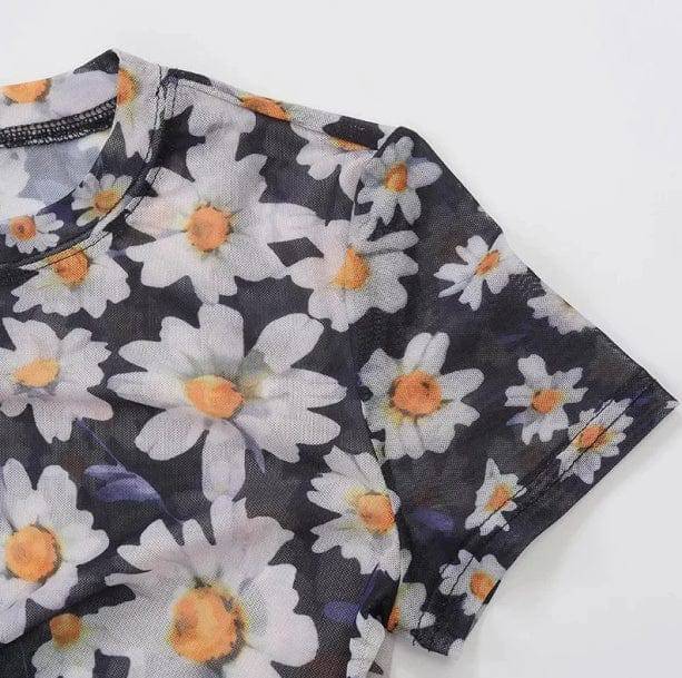 70s Daisy Dress - All Things Rainbow