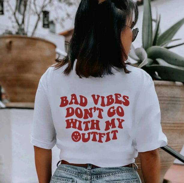 No Bad Vibes T-Shirt | Aesthetic Preppy Clothes