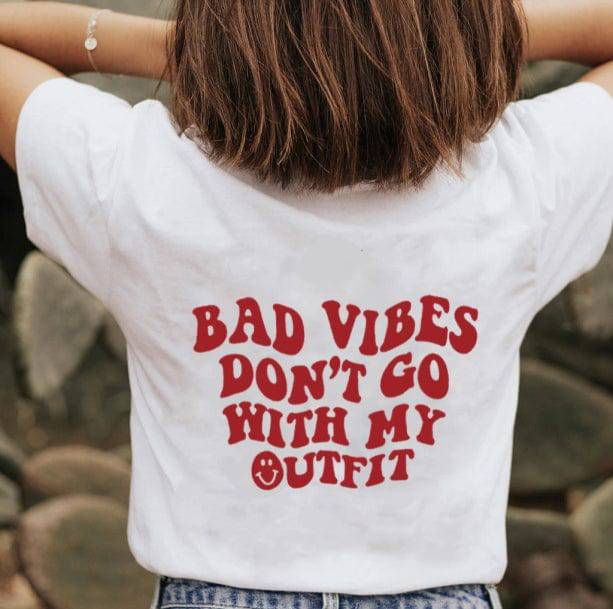 No Bad Vibes T-Shirt | Aesthetic Preppy Clothes