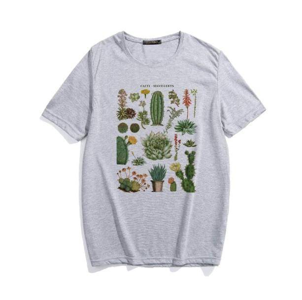 Cactus Succulents T-Shirt | Aesthetic Tops and T shirts